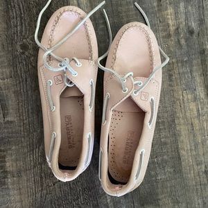 Pink SPERRY All Leather Boat Shoe Loafers Womens Size 7
